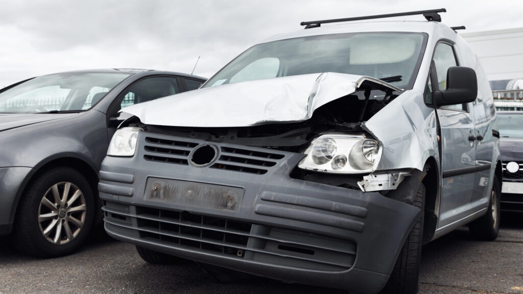 Crashed car needing car insurance in Salt Lake City, UT